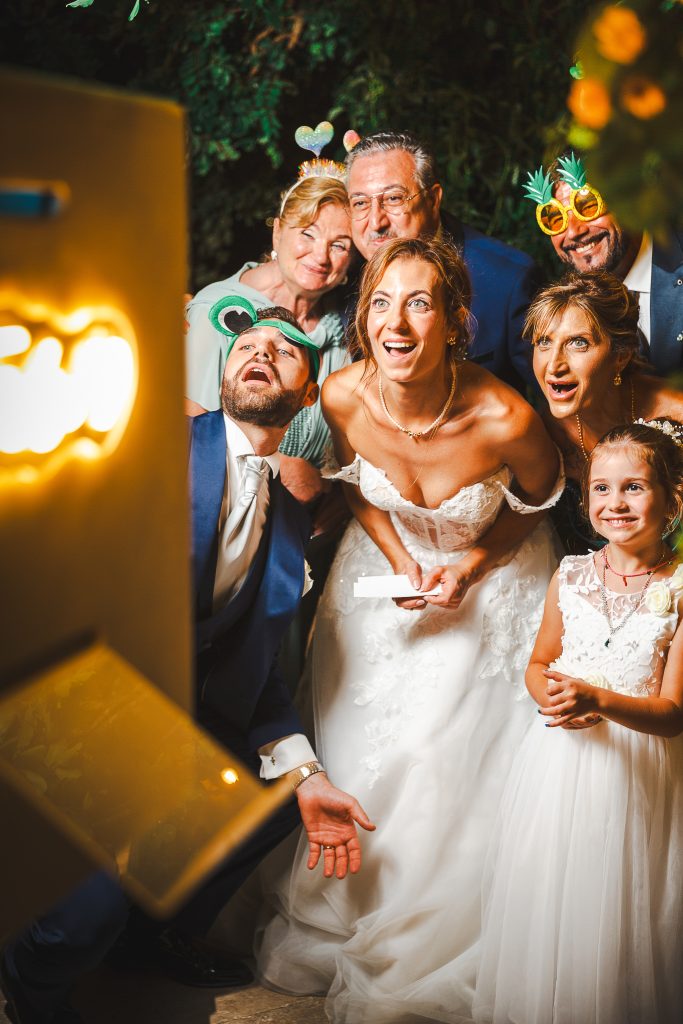 esperienza matrimonio con photobooth guidato e stampa immediata